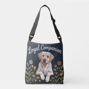 Golden Labrador Retriever Quilt Design – Playful Crossbody Bag