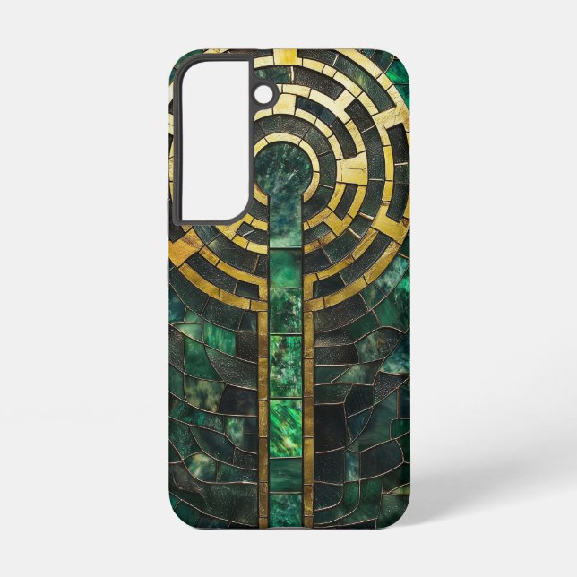 Golden Labyrinth Samsung Galaxy S22 Case (Back)