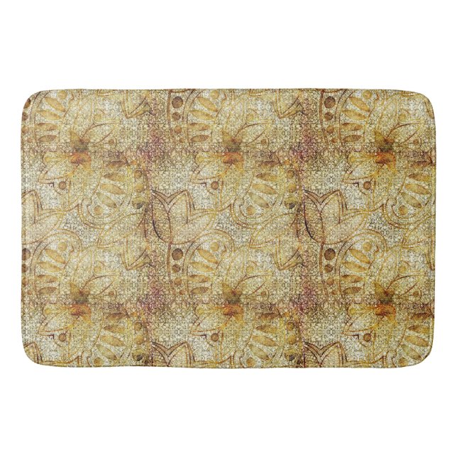 Golden Lace Bath Mat (Front)