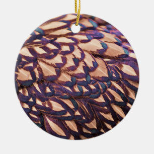 Golden Laced Wyandotte Chicken Ceramic Tree Decoration