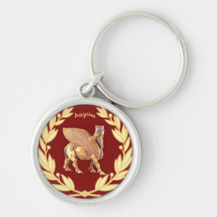 Golden Lamassu Key Ring