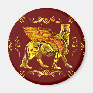 Golden Lamassu Magnet