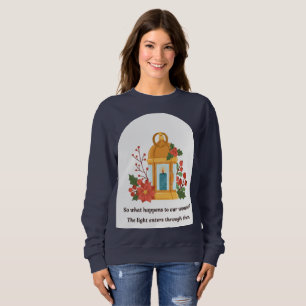 Golden Lantern   Healing Light & Spiritual Hope Sweatshirt