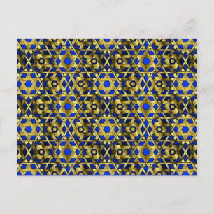 Golden Lattice 6-6 Sm Any Colour Postcard