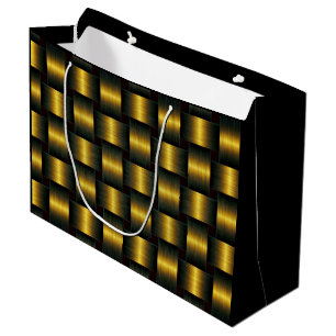 Golden Lattice Gift Bag