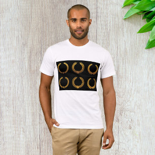 Golden Laurel Wreaths Mens T-Shirt