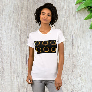 Golden Laurel Wreaths Womens T-Shirt
