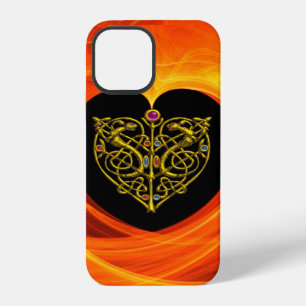 GOLDEN LEAF, black orange yellow iPhone Case