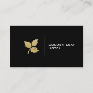 Golden Leaf Luxury Business Card