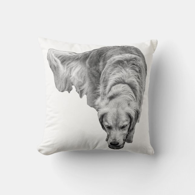 Golden Leaf Silence Cushion (Front)
