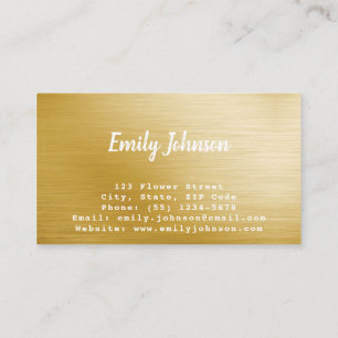 Golden Leaf Style Solutions Business Card