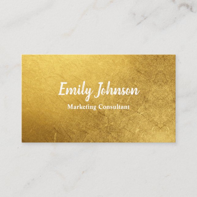 Golden Leaf Style Solutions Business Card (Front)