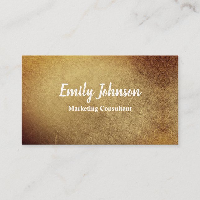 Golden Leaf Style Solutions Business Card (Front)