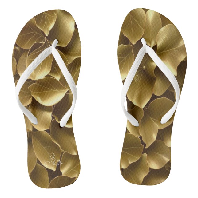 Golden Leaf  Thongs (Footbed)