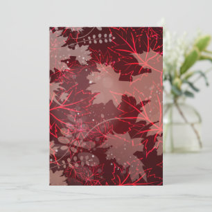 Golden Leaves 1 Thank You Card