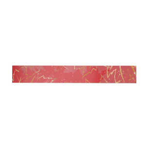 Golden Leaves 6 Wrap Around Label