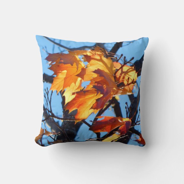 Golden Leaves Cushion (Front)