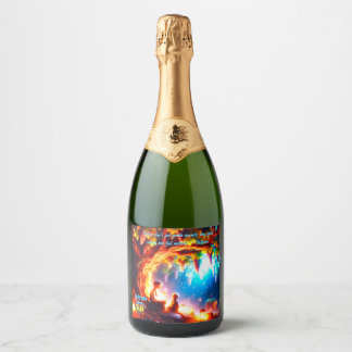 Golden Legacy – Father & Child Vineyard Sparkling Wine Label