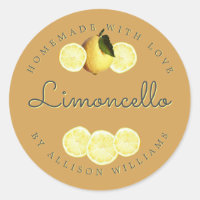 Golden Lemon Homemade Limoncello