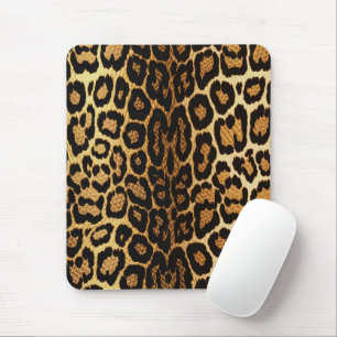 Golden Leopard Chic 🐆 Mouse Pad