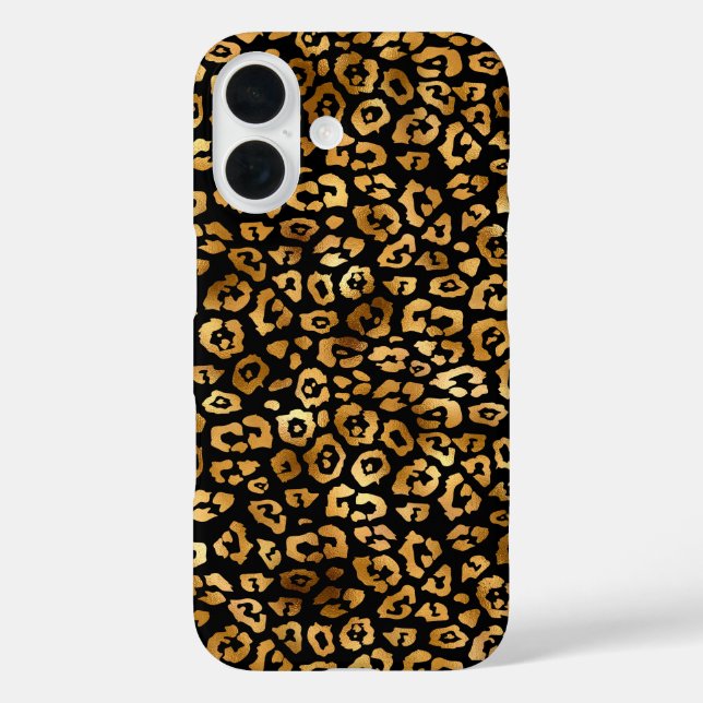Golden Leopard Pattern Classy and Elegant  Case-Mate iPhone Case (Back)