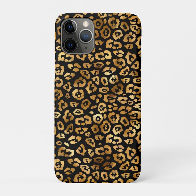 Golden Leopard Pattern Classy and Elegant  Case-Mate iPhone Case (Back)