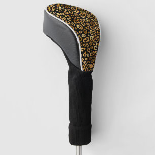 Golden Leopard Pattern Classy and Elegant  Golf Head Cover