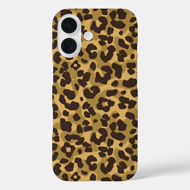 Golden Leopard Print Case-Mate iPhone Case (Back)