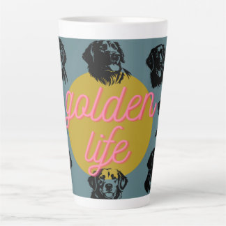 Golden Life Golden Retriever Latte Mug Cup Dog 