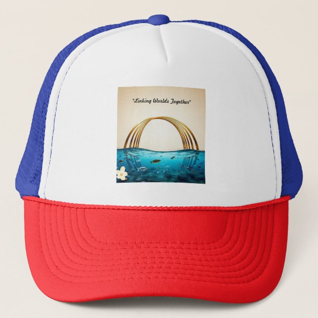 "Golden Light Descends" Trucker Hat (Front)