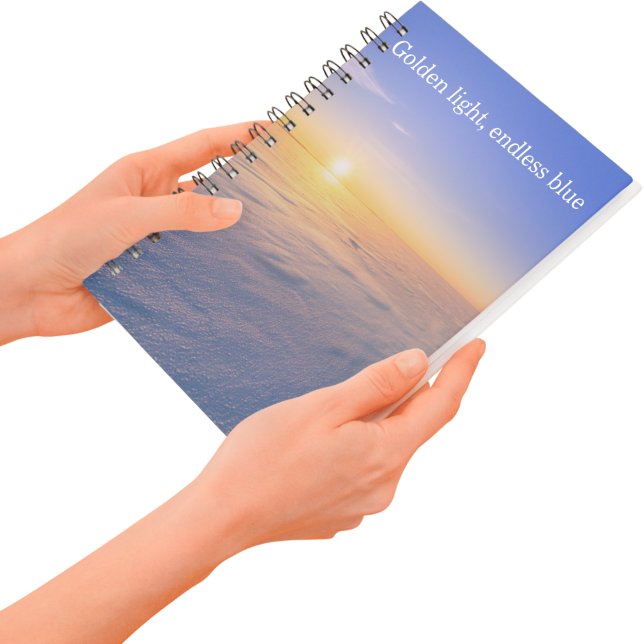 Golden Light Endless Blue Snowy  Notebook (Creator Uploaded)
