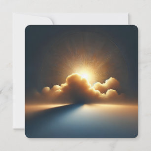 Golden Light of Hope Greeting Card