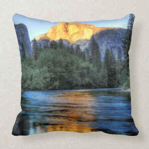 Golden Light on Half Dome Cushion