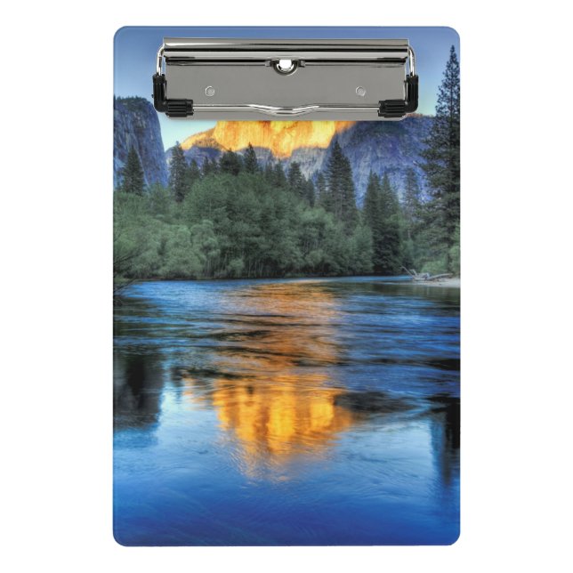Golden Light on Half Dome Mini Clipboard (Front)