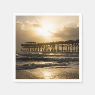 Golden Light Over Cocoa Napkin