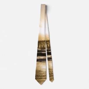 Golden Light Over Cocoa Neck Tie