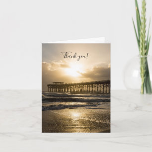 Golden Light Over Cocoa Thank You Card