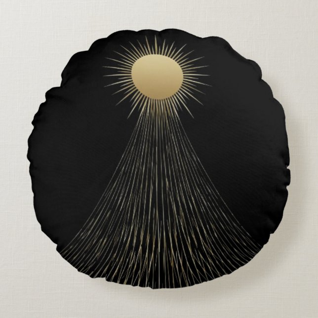 Golden Light Path Celestial Decor Pillow Gift (Front)