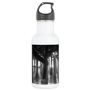 Golden Light Shines Through Grayscale Stainless St 532 Ml Water Bottle