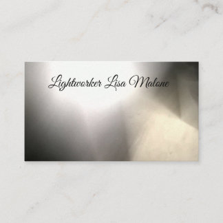 Golden light swirl mystical vision business cards