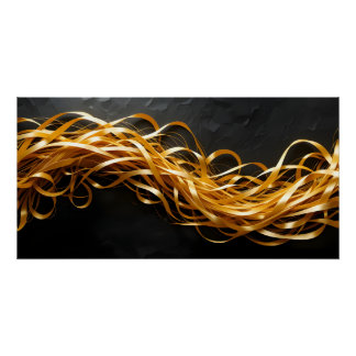 Golden Light Weave Poster