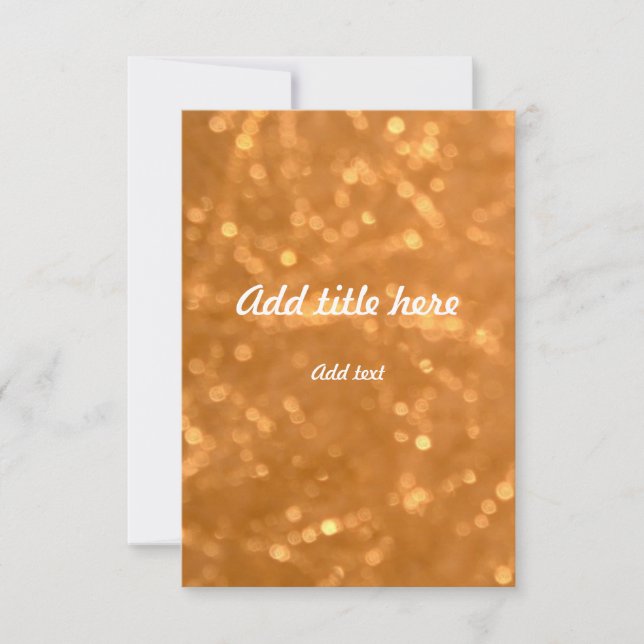 Golden Lights - Invitation (Front)