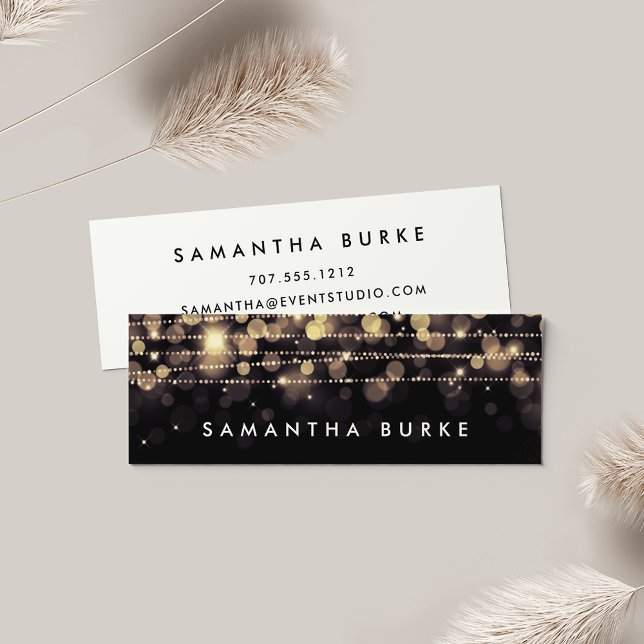 Golden Lights Mini Business Card (Creator Uploaded)