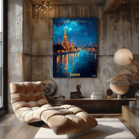 Golden Lights of Bangkok - Wat Arun Reflections