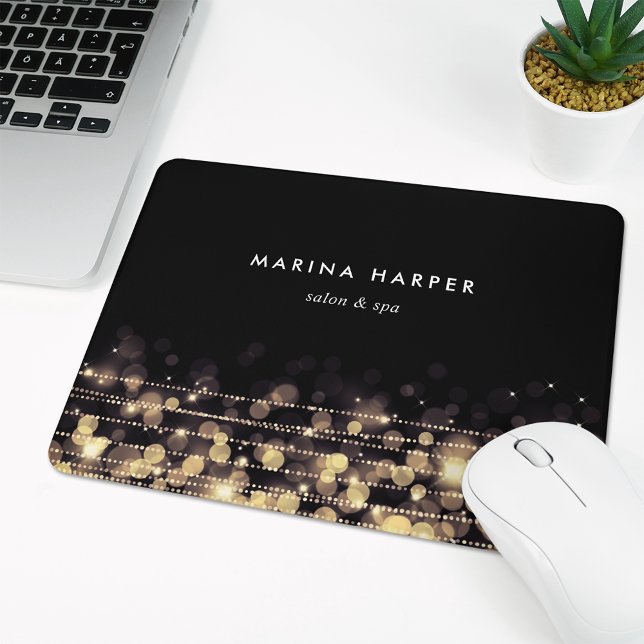 Golden Lights Personalised Mouse Pad (Creator Uploaded)