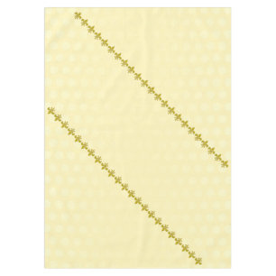 Golden Lily Border + your background & ideas Tablecloth