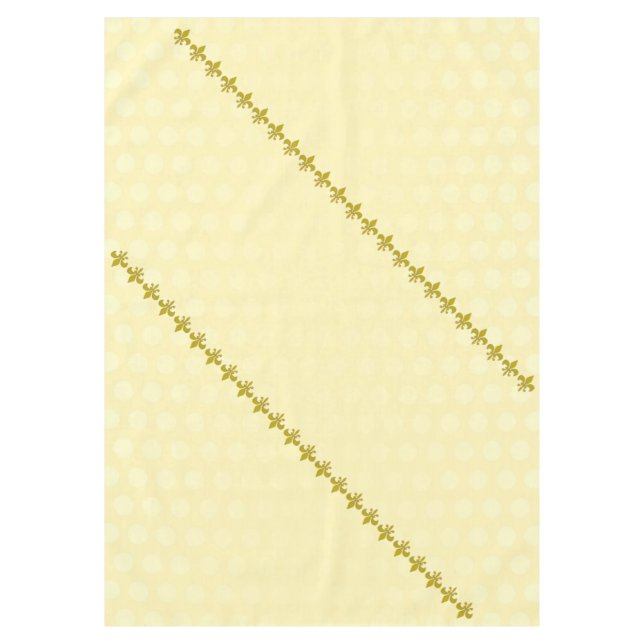 Golden Lily Border + your background & ideas Tablecloth (Front)