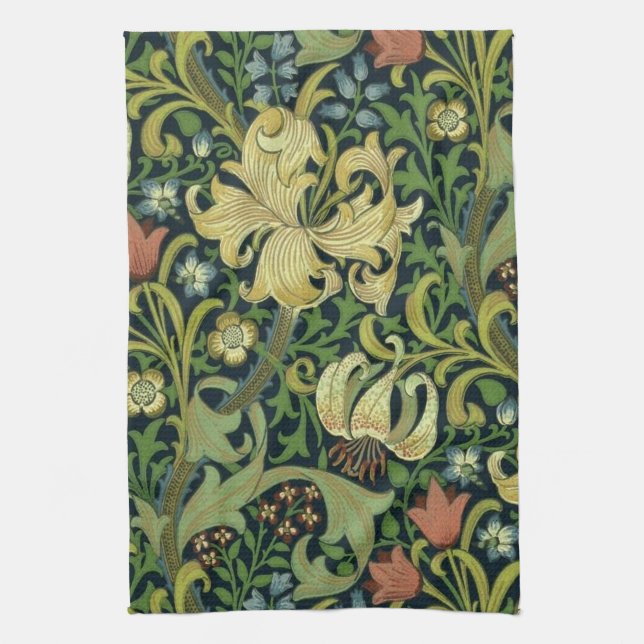 Golden Lily Tea Towel (Vertical)