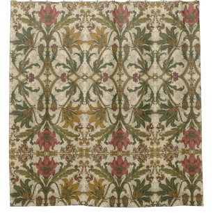 Golden Lily Wildflowers William Morris  Shower Curtain