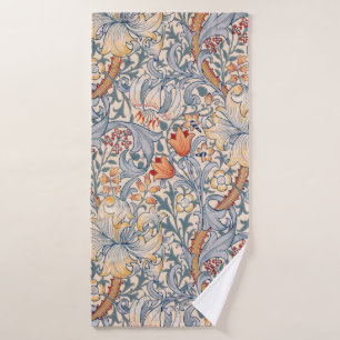 Golden Lily, William Morris Bath Towel